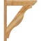 Ekena Millwork Funston Slat Rough Sawn Outlooker, Western Red Cedar, 6"W x 26"D x 32"H OUT06X26X32FST06RWR - alternate 4